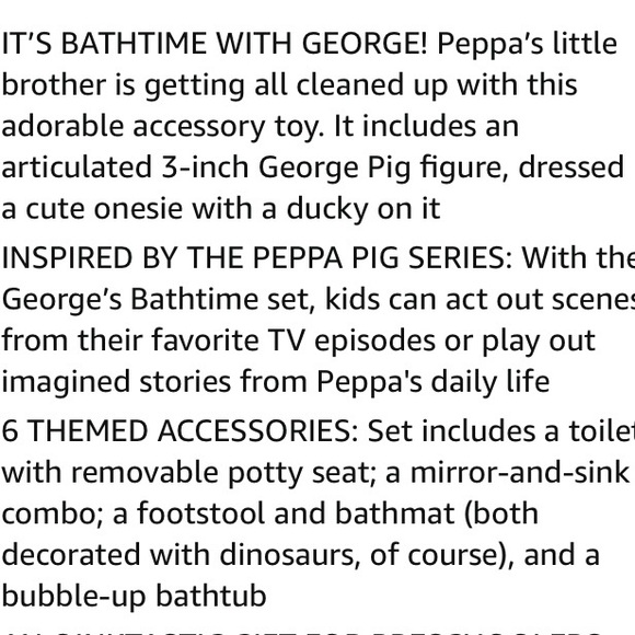 Peppa pig’s George goes potty book and bath time playset - Picture 10 of 10